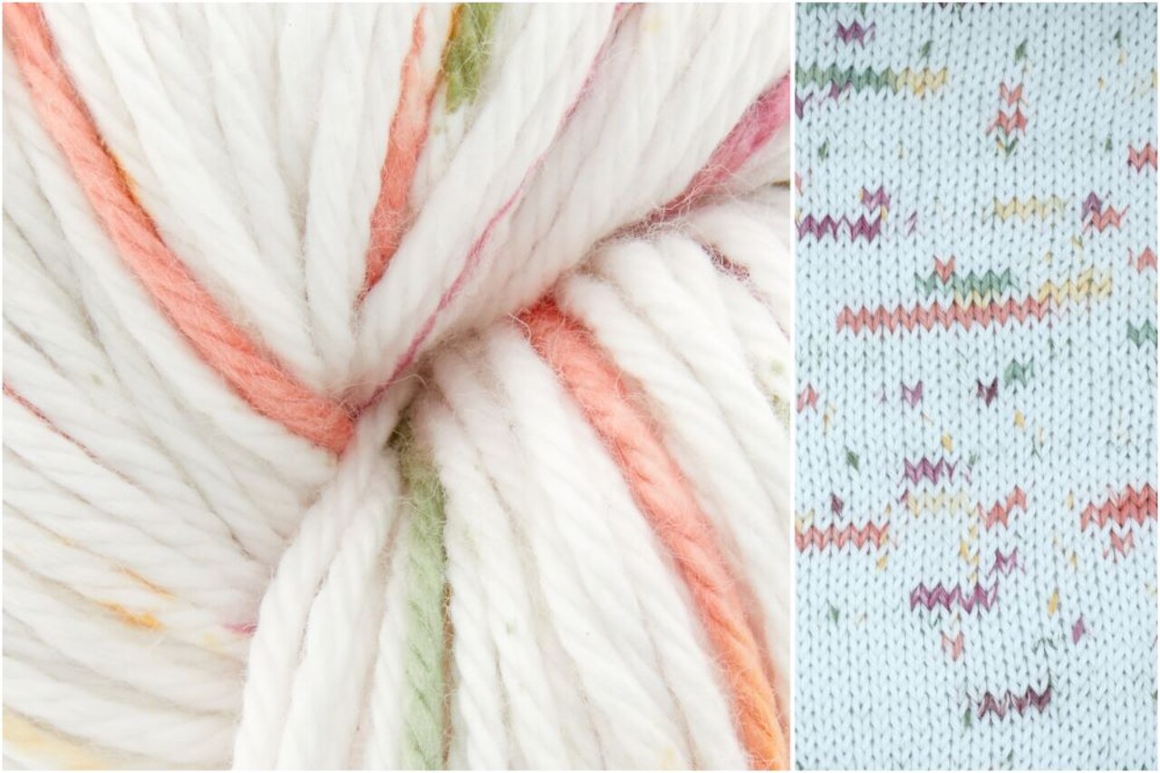 Cotton Supreme Speckles by Universal Yarn - 100% Cotton Worsted Yarn - 6 Colors